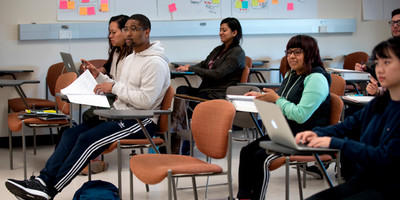 UCI students sitting in classroom