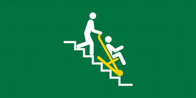 evacuation stair chair icon